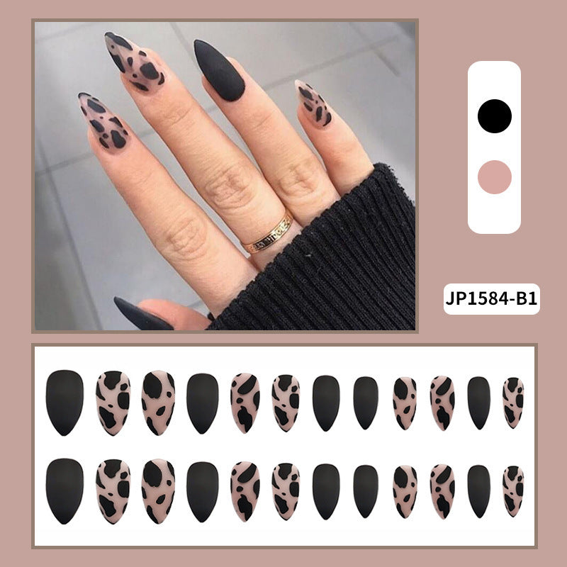 Kopf Matt Frosted Mandelform Tragenagel Nagelstück Fertig