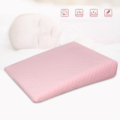 Baby Anti spitting Pillow Baby Pillow Removable Washable Slope Anti overflow Pillow Memory Cotton Baby Pillow