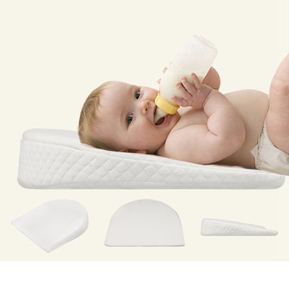 Baby Anti spitting Pillow Baby Pillow Removable Washable Slope Anti overflow Pillow Memory Cotton Baby Pillow