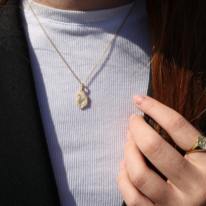 Sparkling Life Earring Pendant - Glitrende Gold Plated Sterling Silver