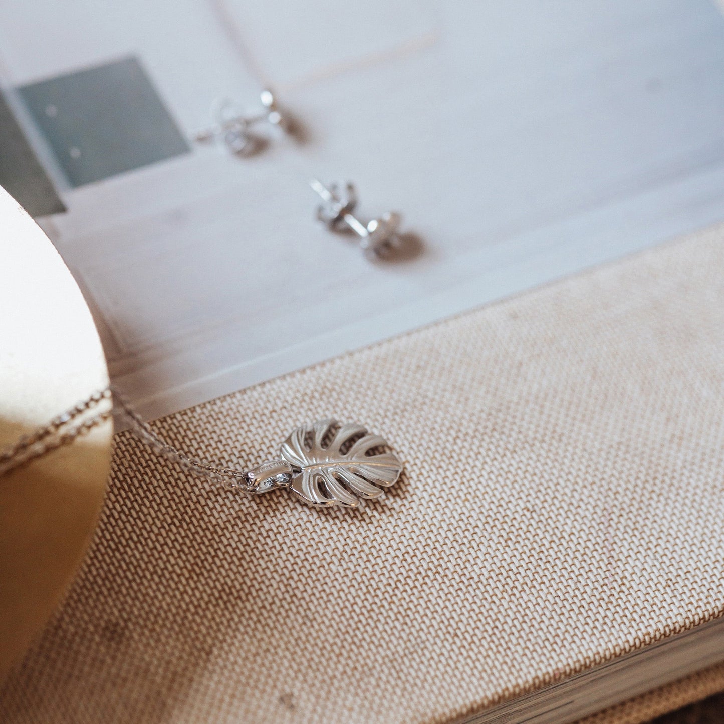 Rainforest Earring Pendant - Polished Sterling Silver