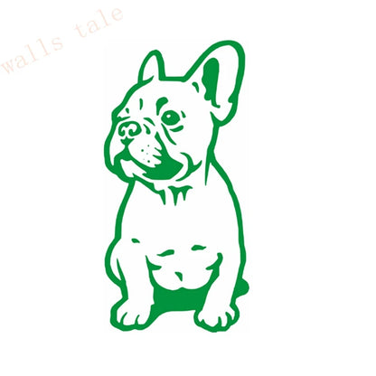 FRENCH BULLDOG WALL STICKER CAR BUMPER STICKER FRANCES DOG VINYL DECALS