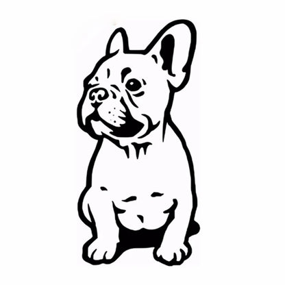 FRENCH BULLDOG WALL STICKER CAR BUMPER STICKER FRANCES DOG VINYL DECALS