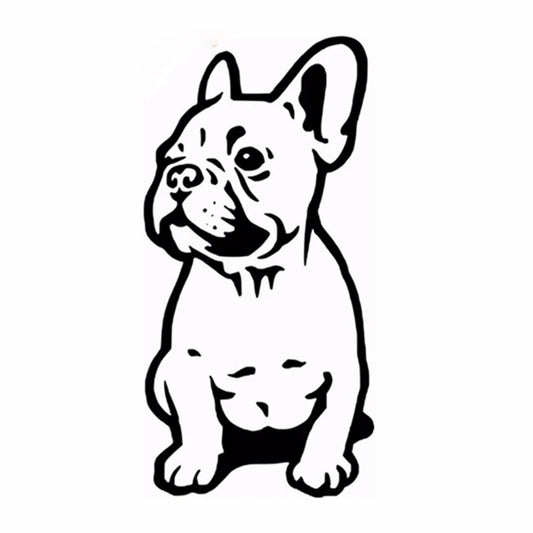 FRENCH BULLDOG WALL STICKER CAR BUMPER STICKER FRANCES DOG VINYL DECALS