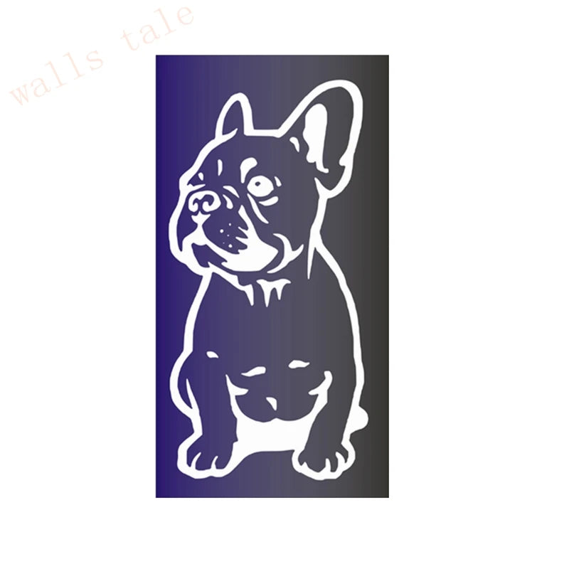 FRENCH BULLDOG WALL STICKER CAR BUMPER STICKER FRANCES DOG VINYL DECALS