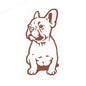 FRENCH BULLDOG WALL STICKER CAR BUMPER STICKER FRANCES DOG VINYL DECALS