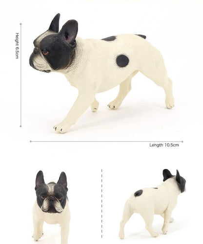 Bulldoggen-Modell, kleiner Welpe, Tischdekoration, statische Hunde-Dekoration