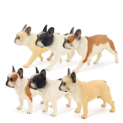 Bulldoggen-Modell, kleiner Welpe, Tischdekoration, statische Hunde-Dekoration