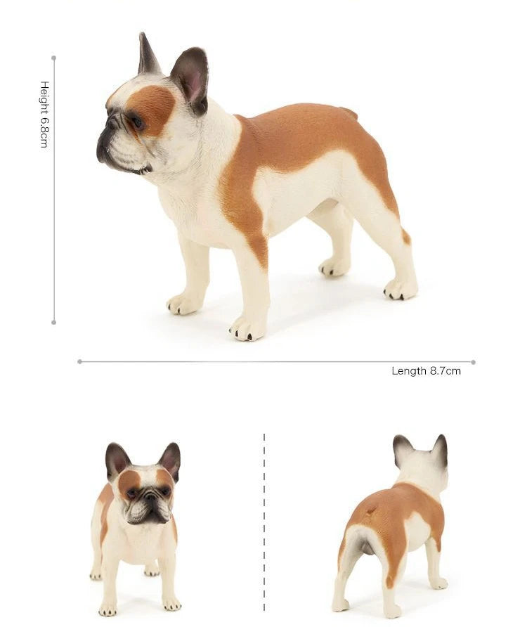 Bulldoggen-Modell, kleiner Welpe, Tischdekoration, statische Hunde-Dekoration