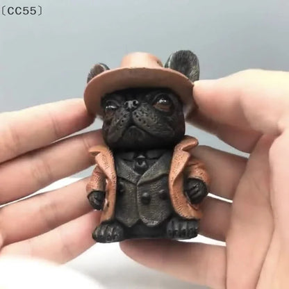 ?CC55?Handmade French Bulldog Statue Garden Decor Resin Crafts Dog Lover Gift Sculpture Patio Lawn Courtyard Home Decoration