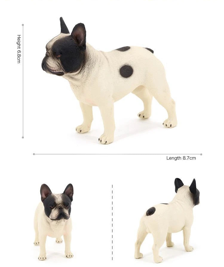 Bulldoggen-Modell, kleiner Welpe, Tischdekoration, statische Hunde-Dekoration