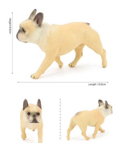 Bulldoggen-Modell, kleiner Welpe, Tischdekoration, statische Hunde-Dekoration
