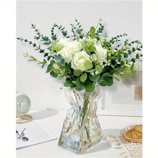 Cross-border Artificial Flower Wholesale Handmade Flowers Wedding Wedding Bride Bridal Bouquet Diy Bouquet Home Dress Up Flower Arrangement