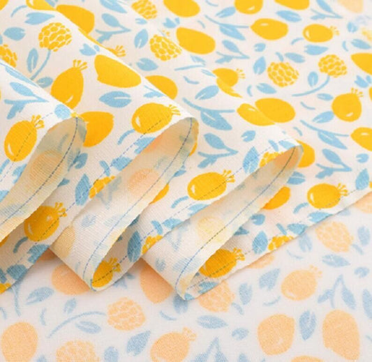 Baumwoll-Twill-Stoff mit Druckmuster, DIY-Handarbeit, Patchwork-Blumenstoff, Baumwollbettwäschestoff