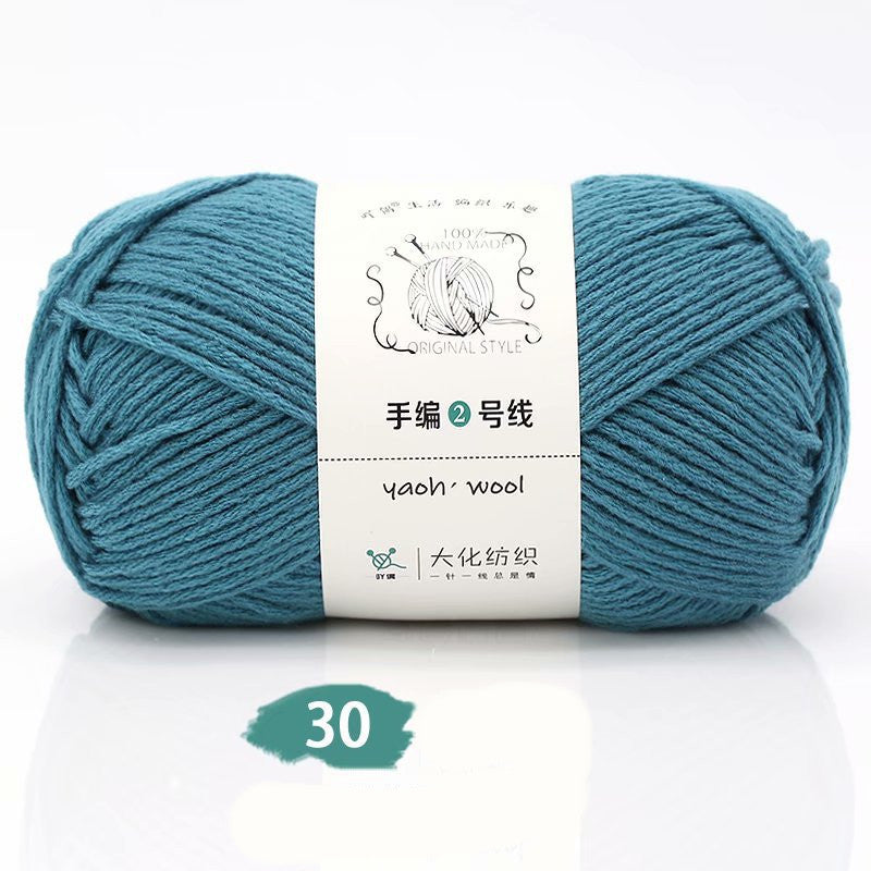 Medium Thick Hand-knitted Woolen Yarn Scarf Hat Coat Stick Needle DIY6 Strands