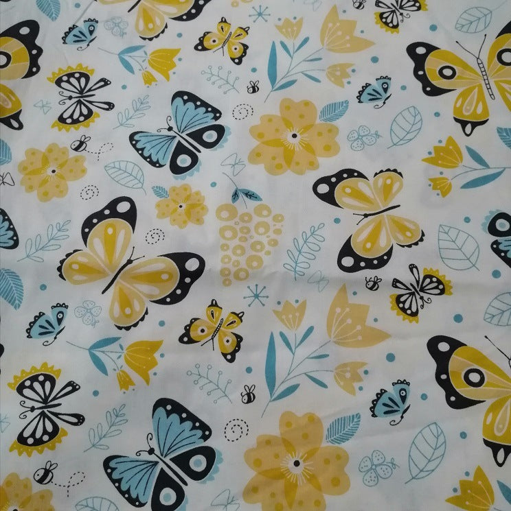 Cotton Twill Printed Cloth DIY Handmade Patchwork Floral Cloth Cotton Bedding Fabric