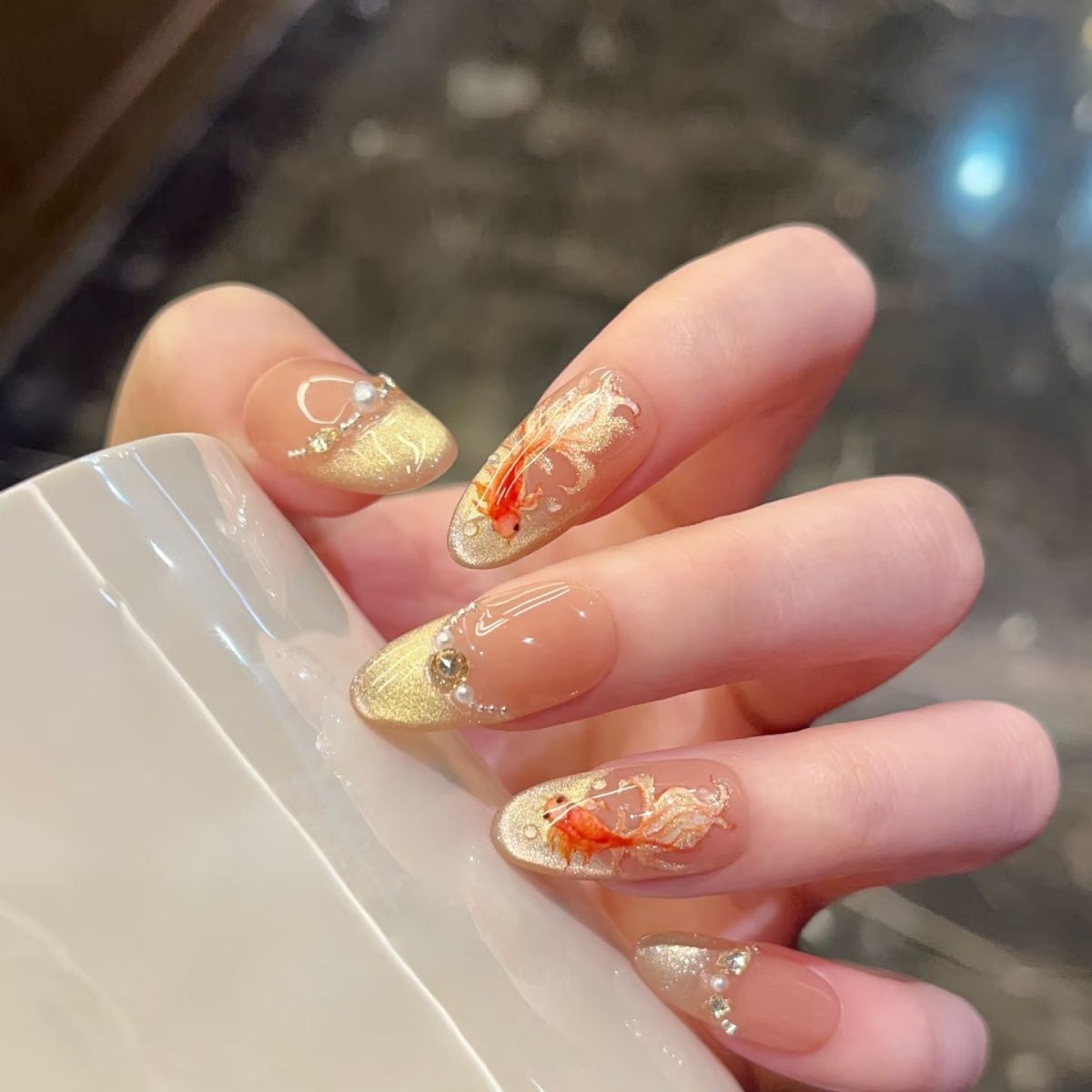 Cat's Eye Wear Nail Short Exquisite Cute Wear Manicure