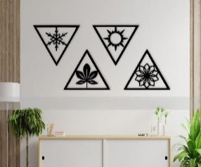 Acryl-Wandbild „Vier Jahreszeiten“