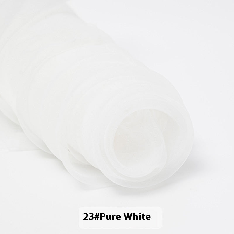 Fine-meshed Organza Fabric Yarn Sheer Yarn Wedding Dress