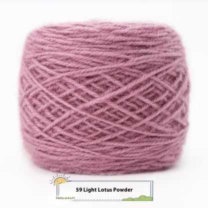 3 Two Groups Of Squirrel-velvet Yarn Hand-knitted Medium Thickness Hat Scarf Coat Waistcoat Cushion Plush Wool 150g