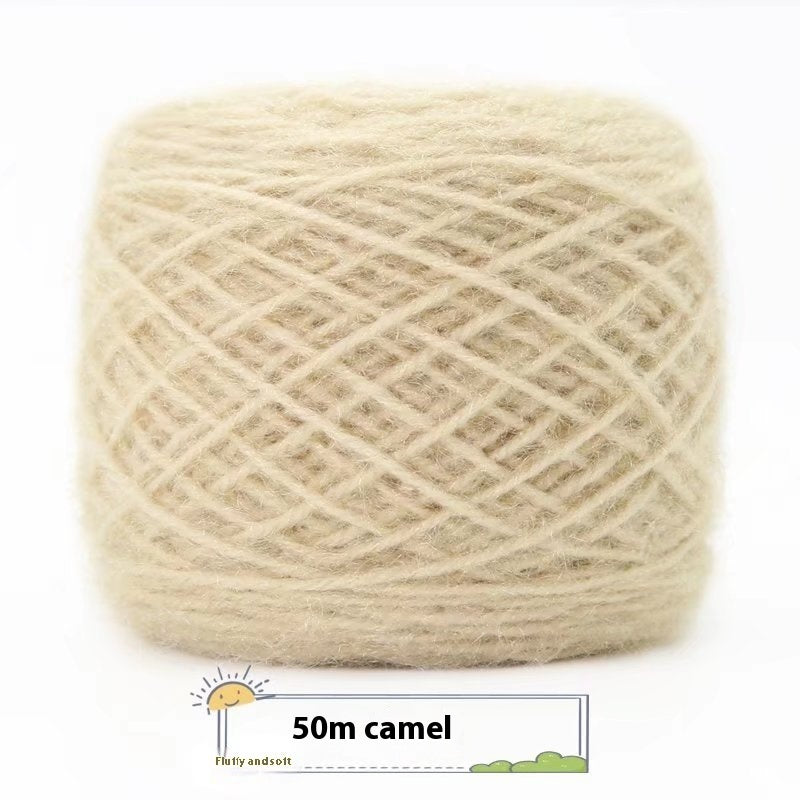 3 Two Groups Of Squirrel-velvet Yarn Hand-knitted Medium Thickness Hat Scarf Coat Waistcoat Cushion Plush Wool 150g