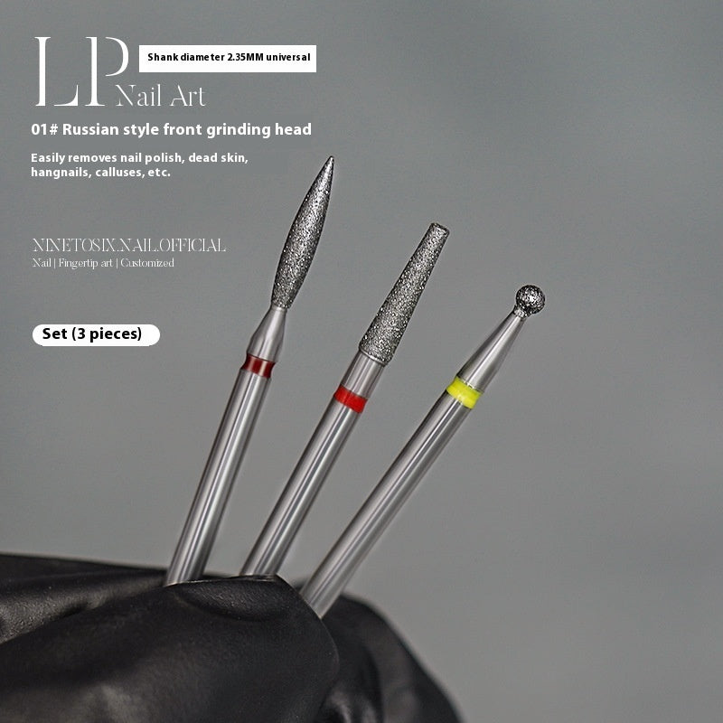 Vormontierter Polierkopf-Satz mit Diamantsand für die Maniküre