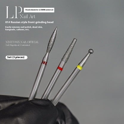 Vormontierter Polierkopf-Satz mit Diamantsand für die Maniküre