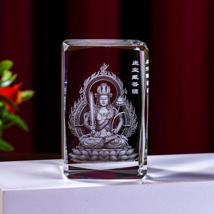 Interior Carving 3D Animal Series Crystal Statue Tourist Souvenir