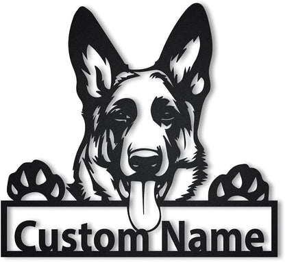 Collie Iron Art Silhouette Wandanhänger