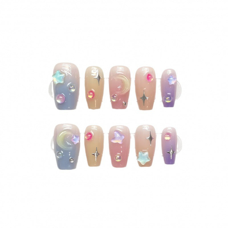 Handmade Wearing Nail Summer Sweet Bean Nail Enhancement