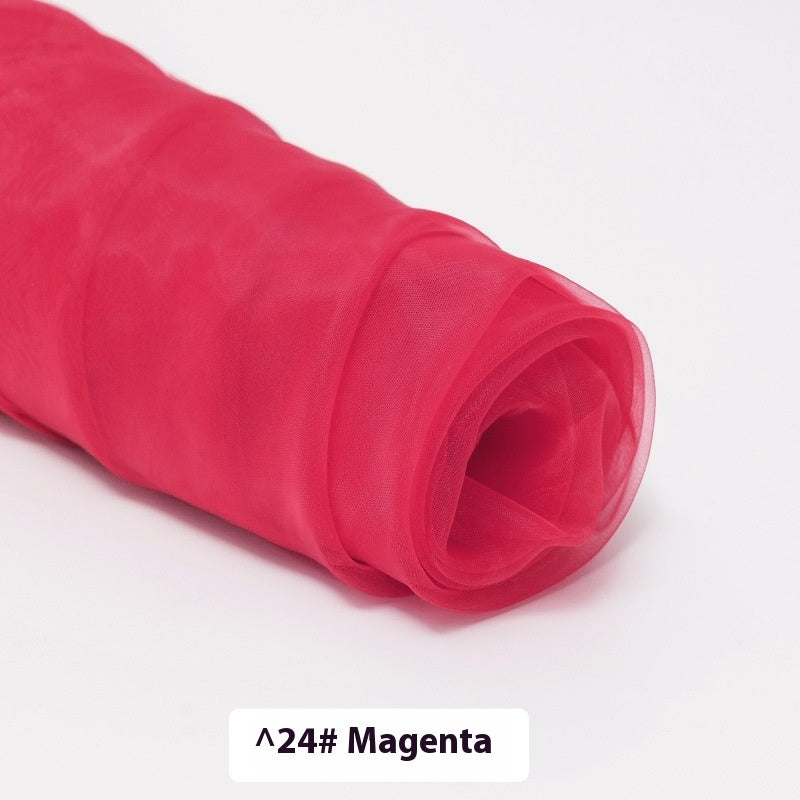 Fine-meshed Organza Fabric Yarn Sheer Yarn Wedding Dress