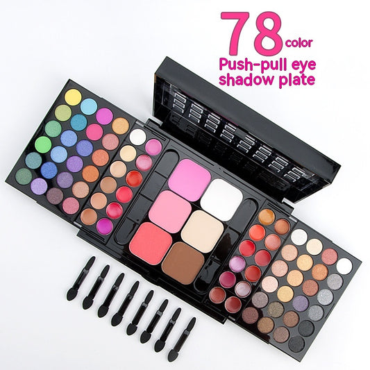 78 Farben Make-up-Set, Schattierungspuder, Lippenstift