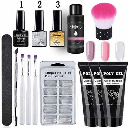 Crystal Extended Glue Suit Manicure Set Suit Tools