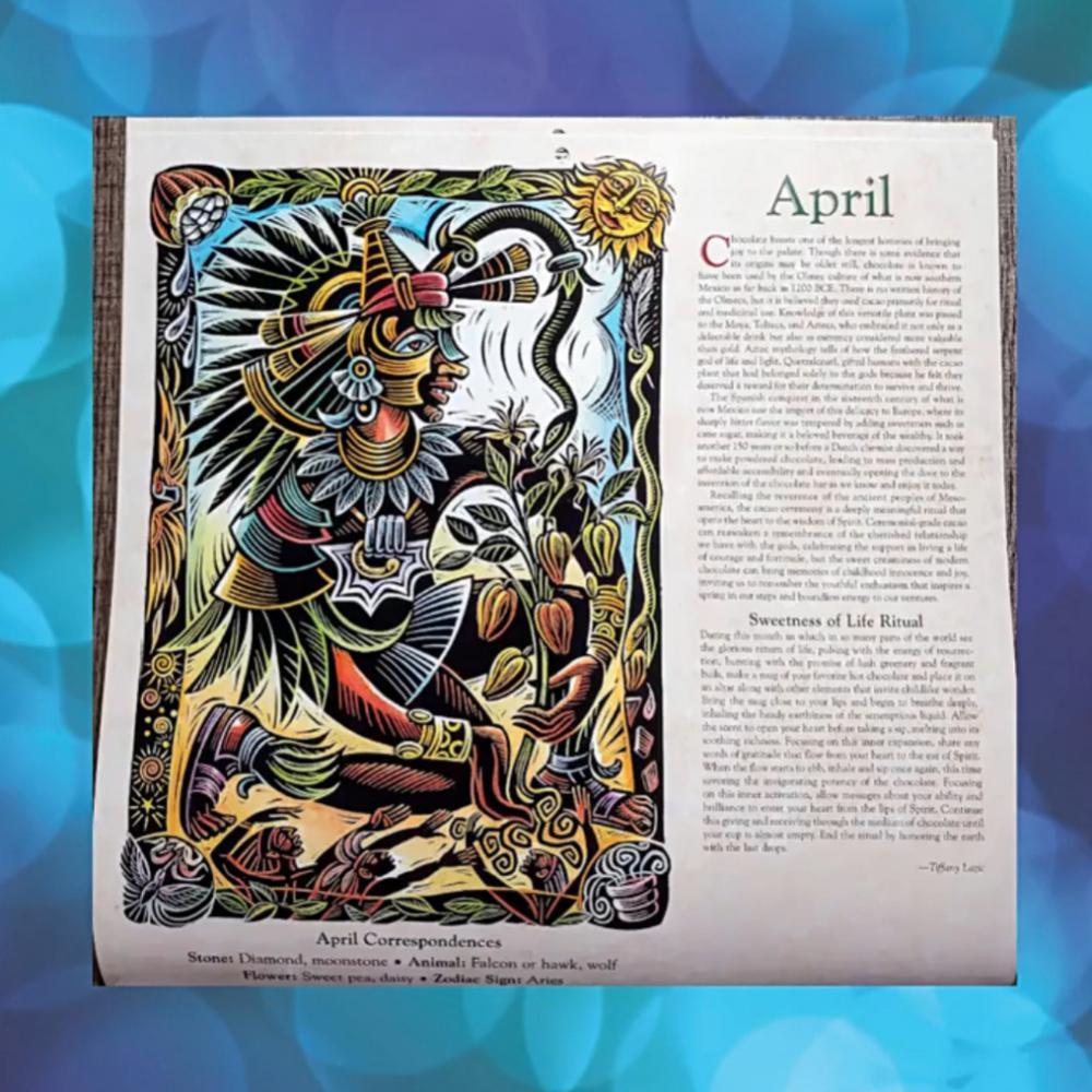 Hexenkalender aus beschichtetem Papier, Wanddekoration für Zuhause