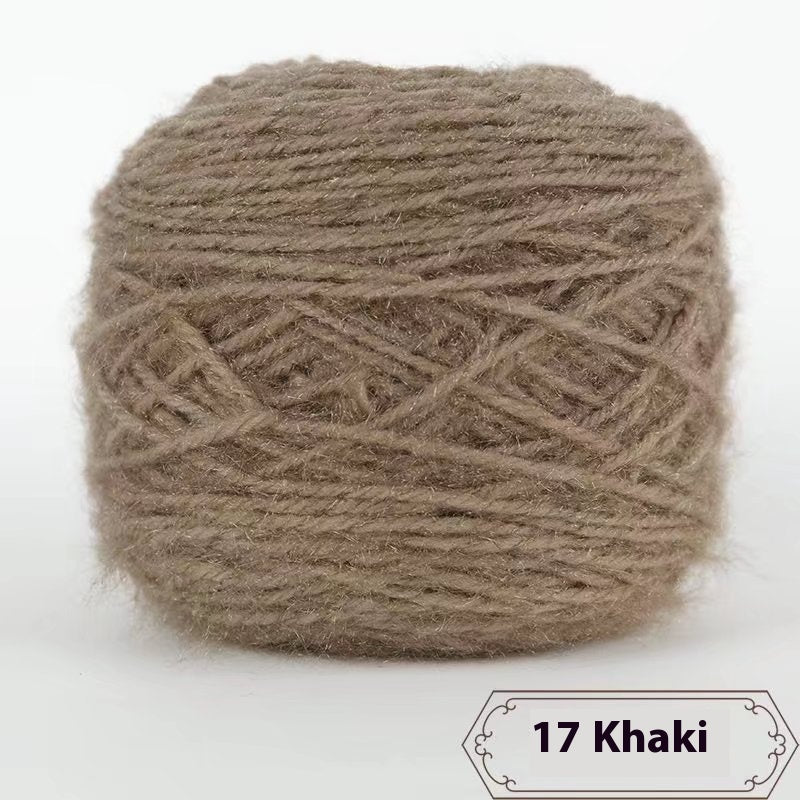 3 Two Groups Of Squirrel-velvet Yarn Hand-knitted Medium Thickness Hat Scarf Coat Waistcoat Cushion Plush Wool 150g