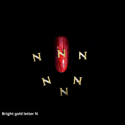 26 Buchstaben Legierung Nagelornament Nagelkristall