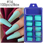 Blue Box Full Paste Wear Long Ballet Nail Plate