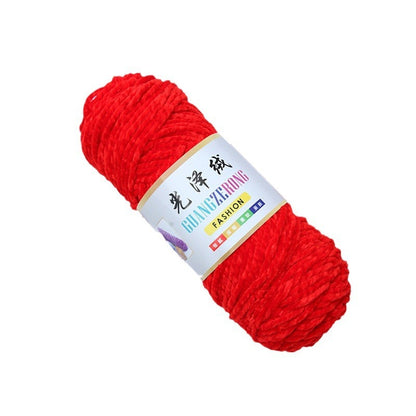 Gold Velvet Scarf Crocheted Shoes Yarn