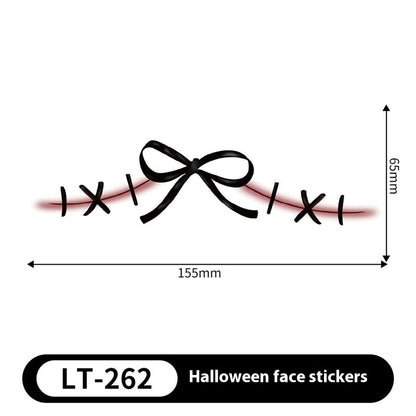 Halloween-Make-up-Aufkleber, süß bemalt