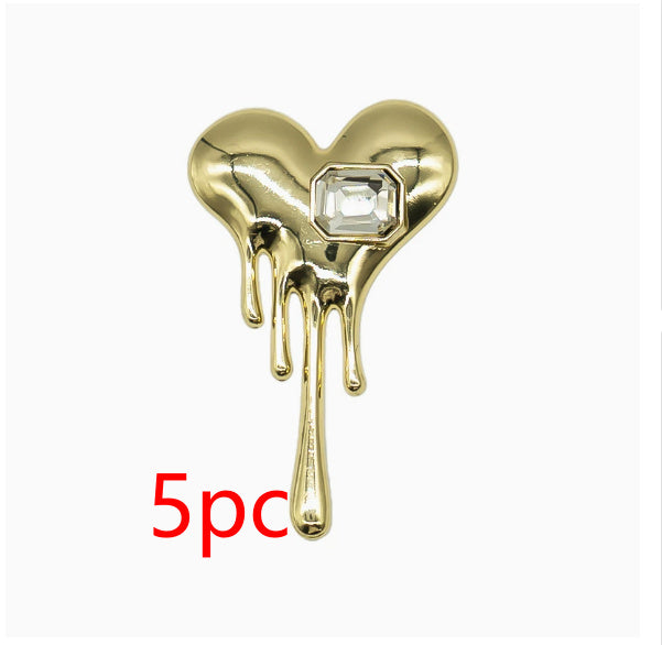 Metal Hole Shoes Accessories Buckle High Sense