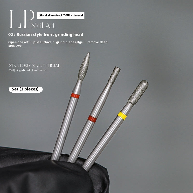 Vormontierter Polierkopf-Satz mit Diamantsand für die Maniküre