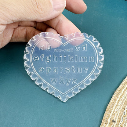 Silikon-Manikürform mit Blumenmotiv (nicht weißlich)