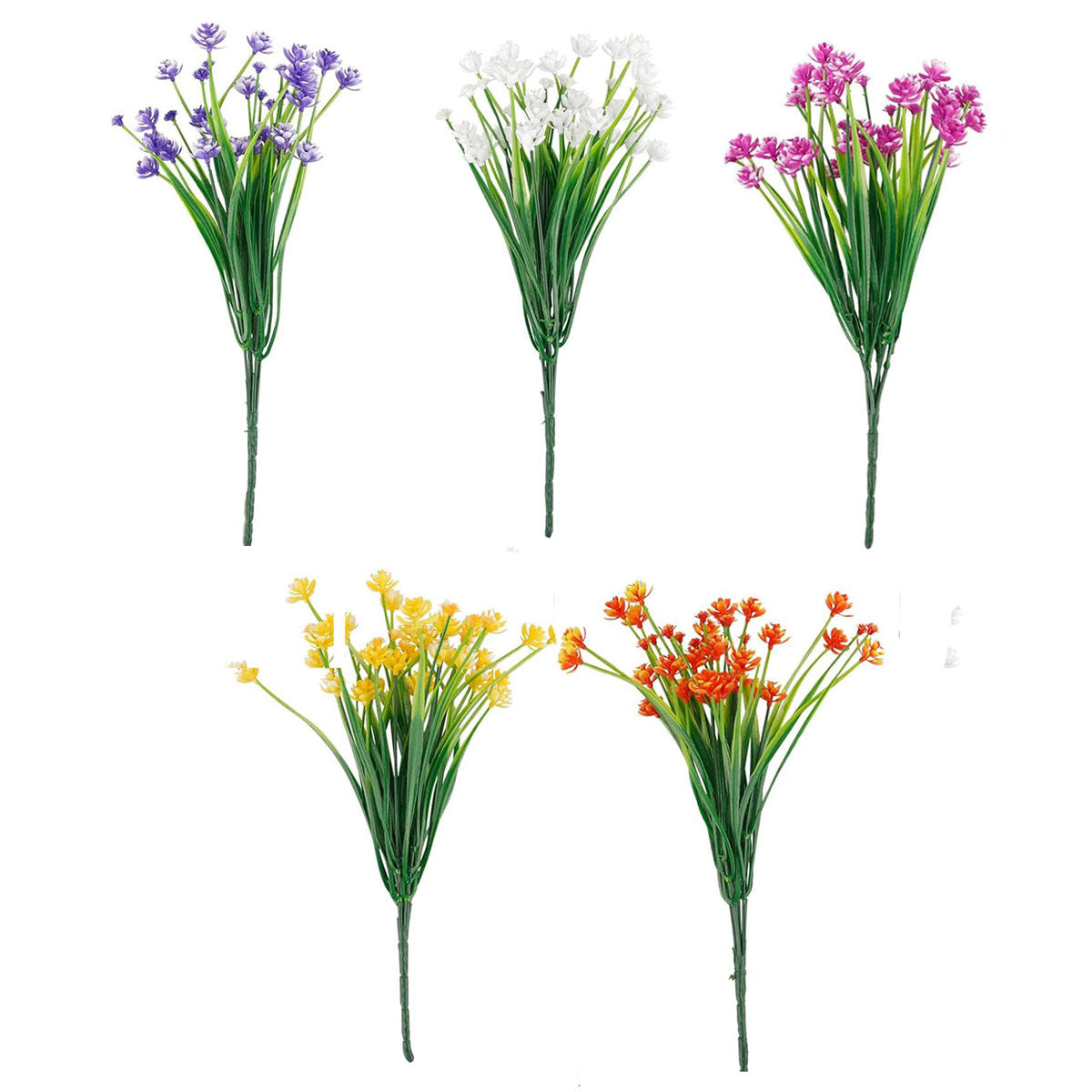 5Pcs Artificial Flowers