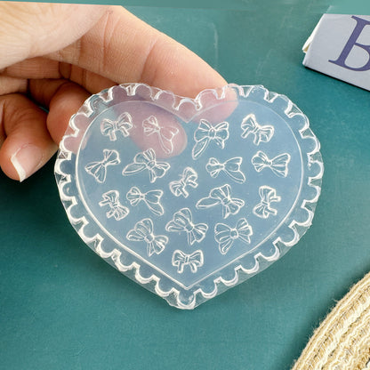 Silikon-Manikürform mit Blumenmotiv (nicht weißlich)