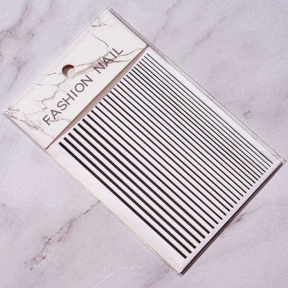 Stickers Bright Line Back Glue Nail Paste Decorative Multi-color Nail Patches