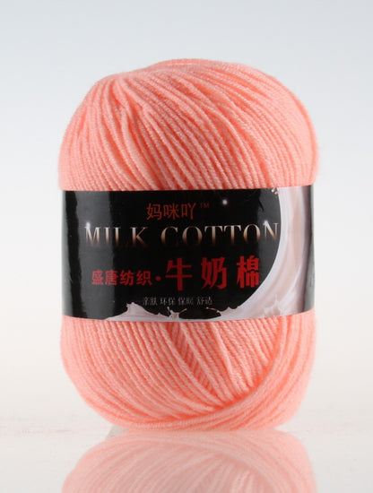 3-Strand Milk Cotton Wool DIY Doll Sweater Scarf Hat Cotton Yarn