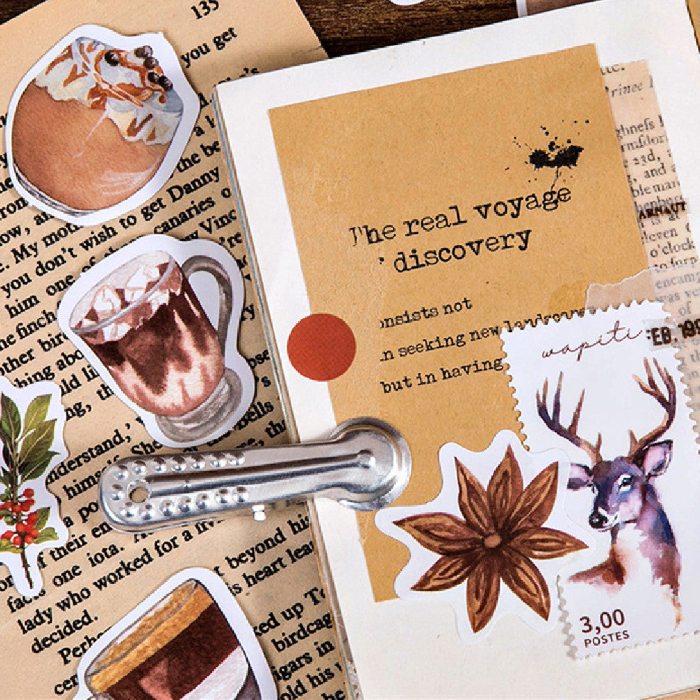 Corner Coffee Shop Series Box-packed Stickers Ins Style Journal Diary Stickers