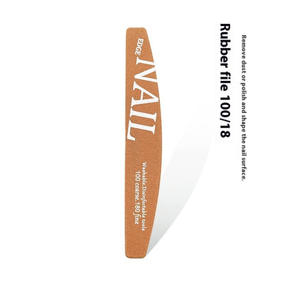 Manicure Nail File Polish Rub Pieces Nail Scissors Sponge Rub Burnishing Stick Nail Beauty Tool Set