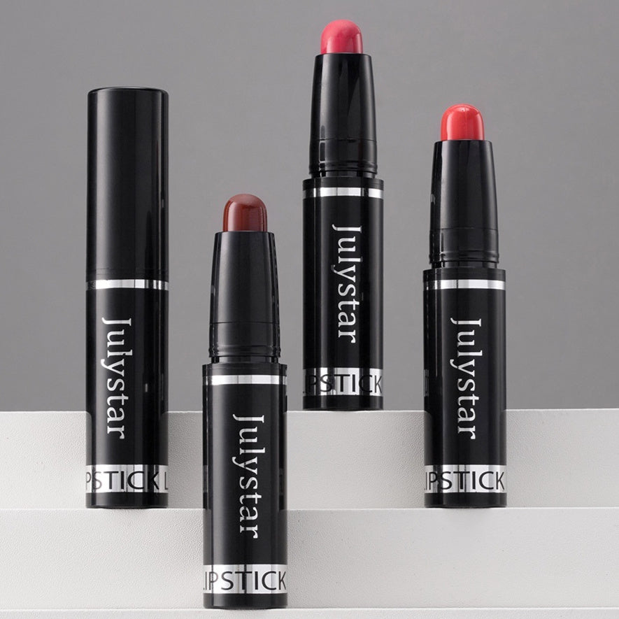 Lippenstift mit mattem Finish, drehbar, samtig, langanhaltend, hinterlässt keine Flecken auf dem Becher