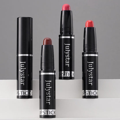 Lippenstift mit mattem Finish, drehbar, samtig, langanhaltend, hinterlässt keine Flecken auf dem Becher